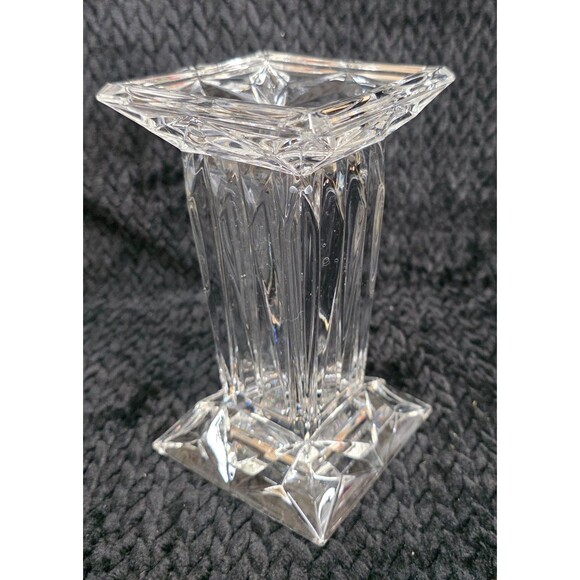 PartyLite Quad Prism Pedestal Candle Holder with Tealight Insert – Early 2000s - Picture 6 of 14